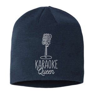 Karaoke Queen Microphone Musical Sustainable Beanie