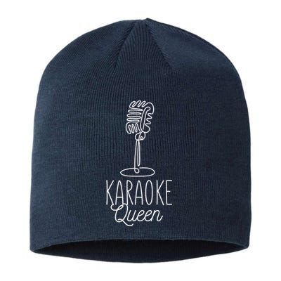 Karaoke Queen Microphone Musical Sustainable Beanie