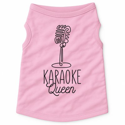 Karaoke Queen Microphone Musical Doggie Tank