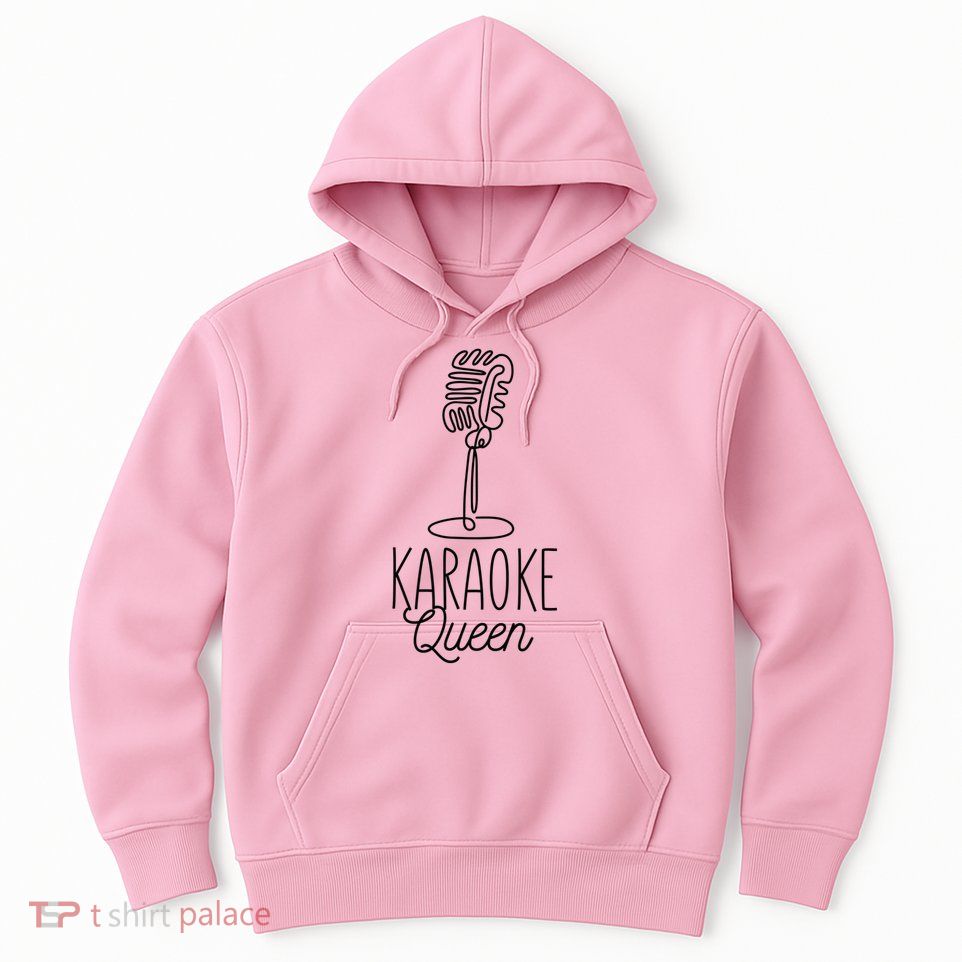 Karaoke Queen Microphone Musical Hoodie