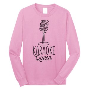 Karaoke Queen Microphone Musical Long Sleeve Shirt