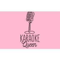 Karaoke Queen Microphone Musical Bumper Sticker