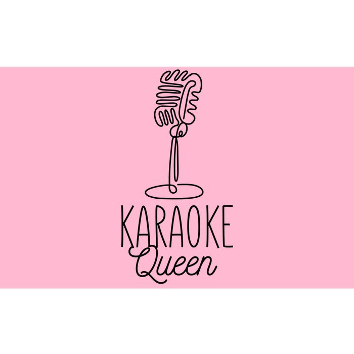 Karaoke Queen Microphone Musical Bumper Sticker