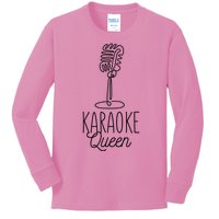 Karaoke Queen Microphone Musical Kids Long Sleeve Shirt