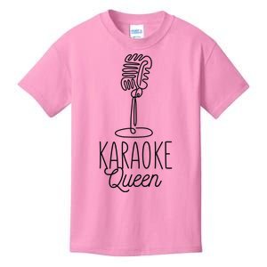 Karaoke Queen Microphone Musical Kids T-Shirt