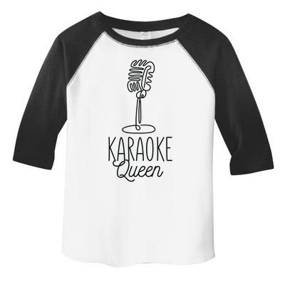 Karaoke Queen Microphone Musical Toddler Fine Jersey T-Shirt