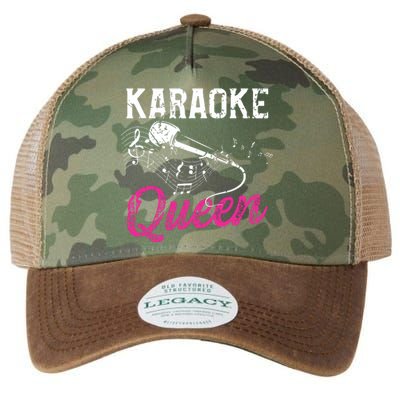 Karaoke Queen Night Funny Singer Bar Music Lover Singing Legacy Tie Dye Trucker Hat