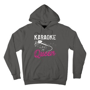 Karaoke Queen Night Funny Singer Bar Music Lover Singing Hoodie