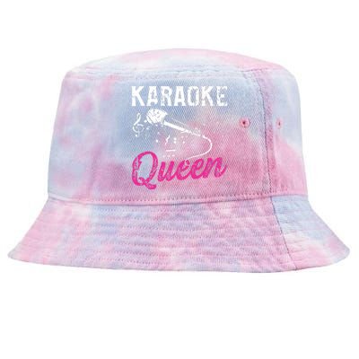 Karaoke Queen Night Funny Singer Bar Music Lover Singing Tie-Dyed Bucket Hat