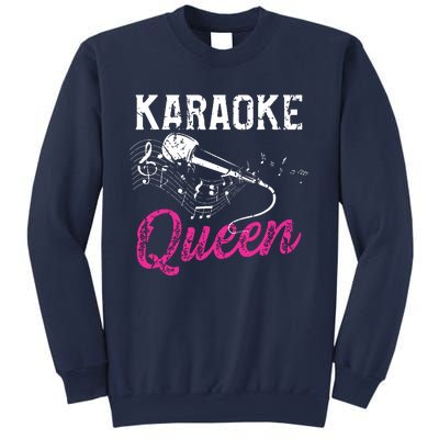 Karaoke Queen Night Funny Singer Bar Music Lover Singing Sweatshirt