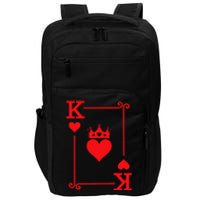 King & Queen Of Hearts Matching Couple King Of Hearts Impact Tech Backpack