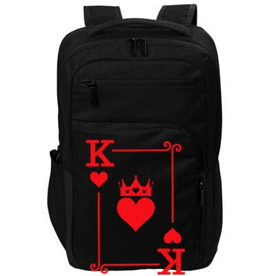 King & Queen Of Hearts Matching Couple King Of Hearts Impact Tech Backpack