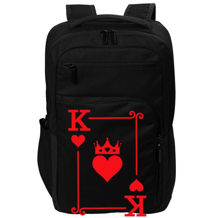 King & Queen Of Hearts Matching Couple King Of Hearts Impact Tech Backpack