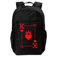 King & Queen Of Hearts Matching Couple King Of Hearts Daily Commute Backpack