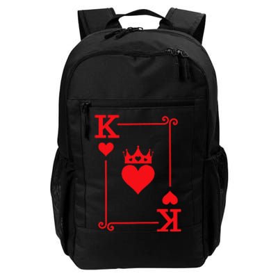 King & Queen Of Hearts Matching Couple King Of Hearts Daily Commute Backpack