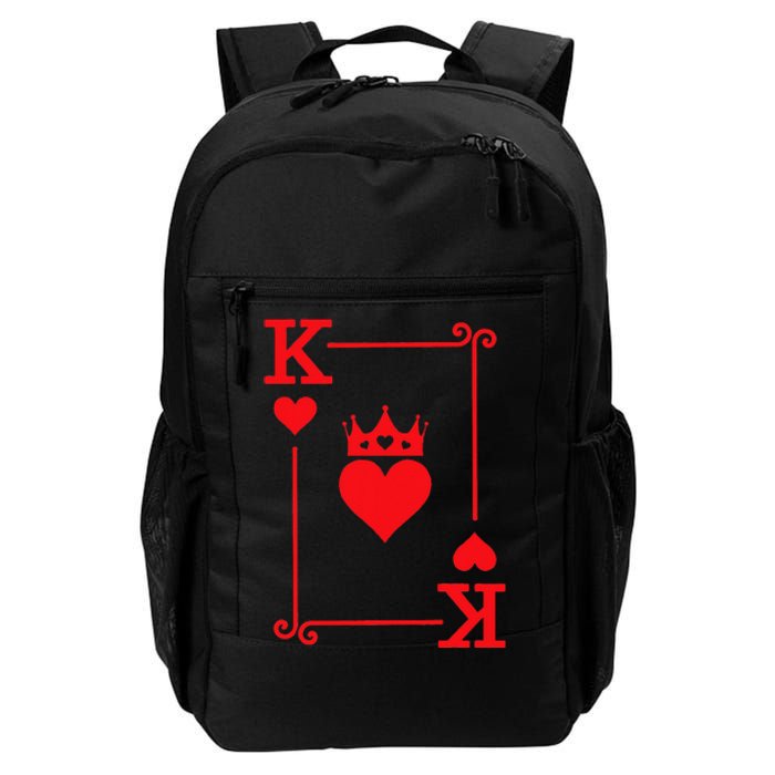 King & Queen Of Hearts Matching Couple King Of Hearts Daily Commute Backpack