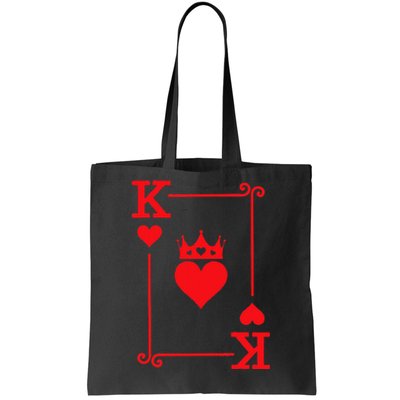 King & Queen Of Hearts Matching Couple King Of Hearts Tote Bag