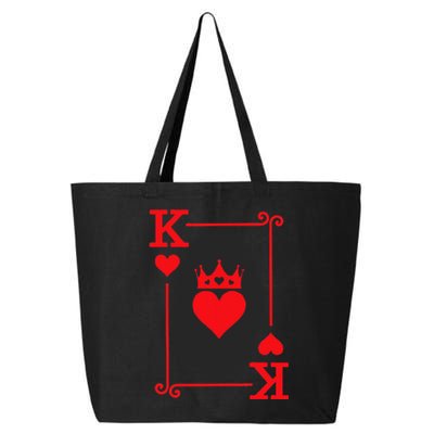 King & Queen Of Hearts Matching Couple King Of Hearts 25L Jumbo Tote