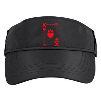 King Queen of Hearts Matching Couple King of Hearts Adult Drive Performance Visor