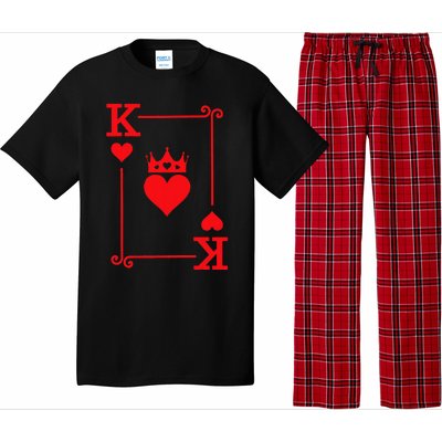 King & Queen of Hearts Matching Couple King of Hearts Pajama Set