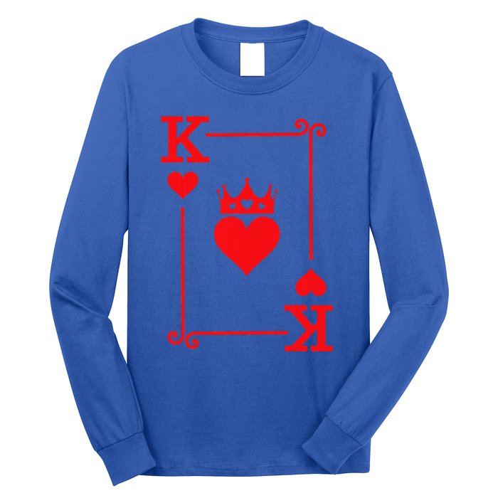 King & Queen of Hearts Matching Couple King of Hearts Long Sleeve Shirt