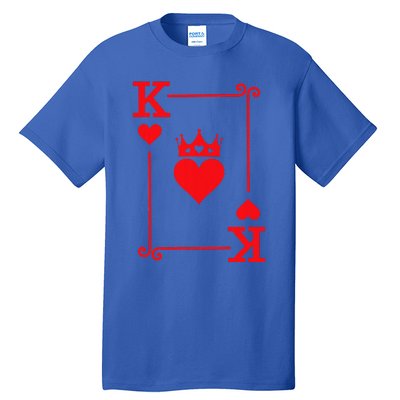 King & Queen of Hearts Matching Couple King of Hearts Tall T-Shirt