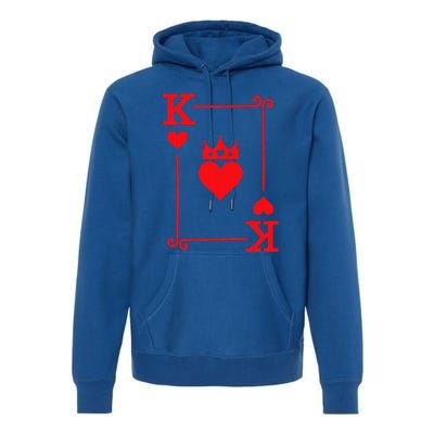 King & Queen of Hearts Matching Couple King of Hearts Premium Hoodie