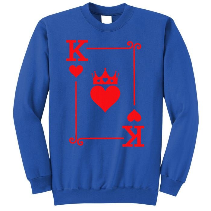 King & Queen of Hearts Matching Couple King of Hearts Tall Sweatshirt