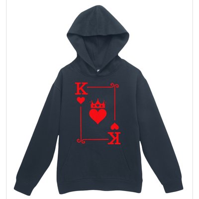 King & Queen of Hearts Matching Couple King of Hearts Urban Pullover Hoodie