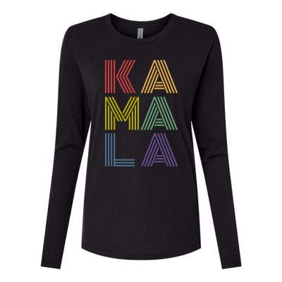 Kamala Retro 70s Vintage Gift Womens Cotton Relaxed Long Sleeve T-Shirt