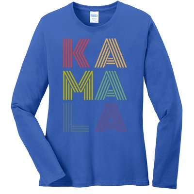 Kamala Retro 70s Vintage Gift Ladies Long Sleeve Shirt