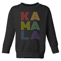 Kamala Retro 70s Vintage Toddler Sweatshirt