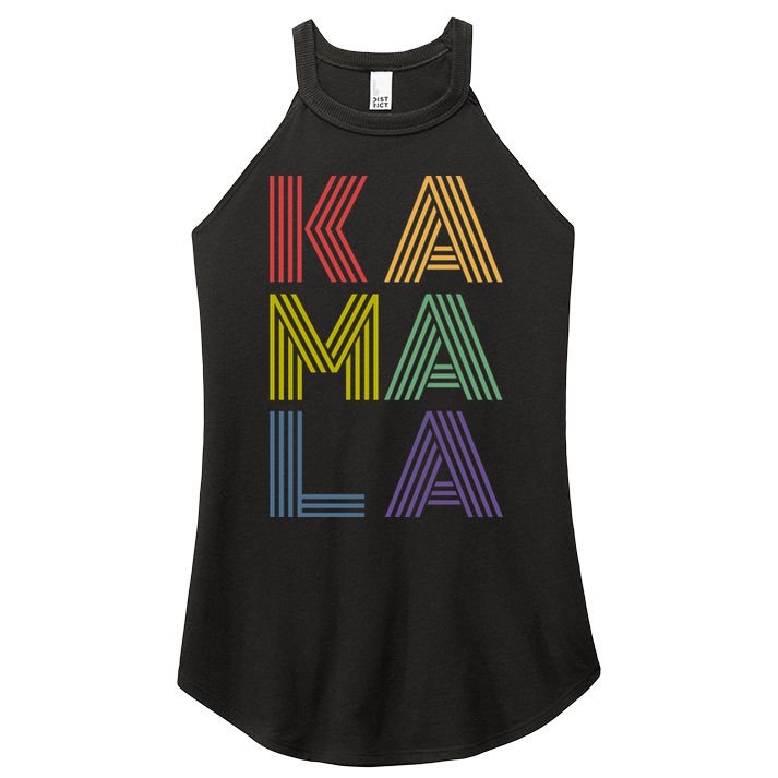 Kamala Retro 70s Vintage Meaningful Gift Women's Perfect Tri Rocker Tank