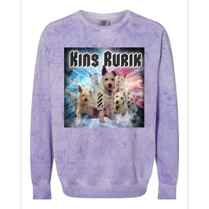 King Rusya 80s Design King Rurik Cute Colorblast Crewneck Sweatshirt