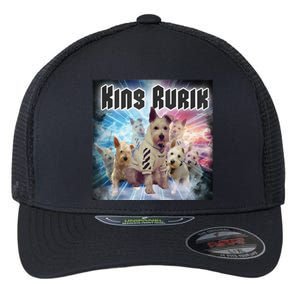 King Rusya 80s Design King Rurik Cute Flexfit Unipanel Trucker Cap