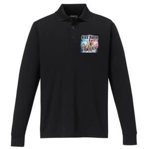 King Rusya 80s Design King Rurik Cute Performance Long Sleeve Polo