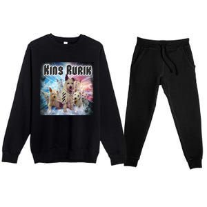 King Rusya 80s Design King Rurik Cute Premium Crewneck Sweatsuit Set