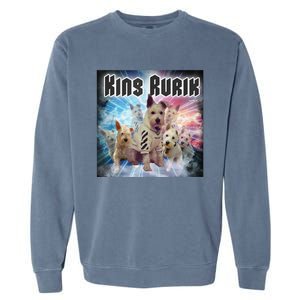 King Rusya 80s Design King Rurik Cute Garment-Dyed Sweatshirt