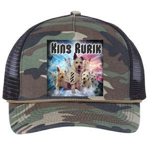 King Rusya 80s Design King Rurik Cute Retro Rope Trucker Hat Cap