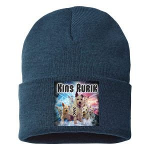 King Rusya 80s Design King Rurik Cute Sustainable Knit Beanie