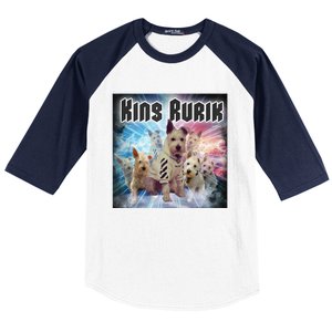 King Rusya 80s Design King Rurik Cute Baseball Sleeve Shirt