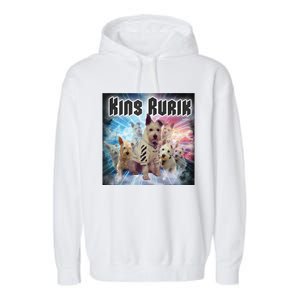 King Rusya 80s Design King Rurik Cute Garment-Dyed Fleece Hoodie