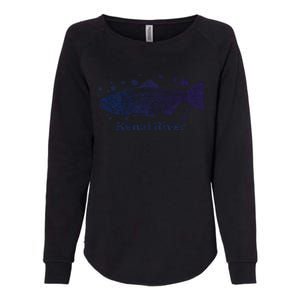 Kenai River Alaska King Salmon Fish Art River Fishing Trip Womens California Wash Sweatshirt