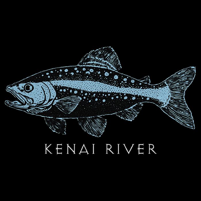 Kenai River Alaska King Salmon Fish Art Fishing Trip City Backpack