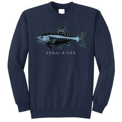 Kenai River Alaska King Salmon Fish Art Fishing Trip Sweatshirt