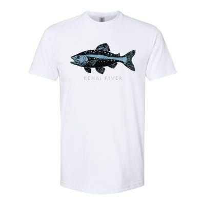 Kenai River Alaska King Salmon Fish Art Fishing Trip Softstyle® CVC T-Shirt