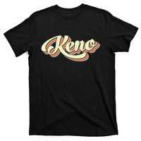 Keno Retro Art Baseball Font Vintage T-Shirt