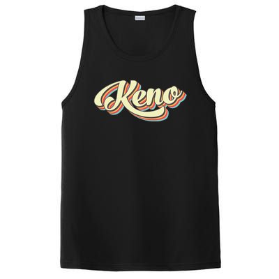 Keno Retro Art Baseball Font Vintage PosiCharge Competitor Tank