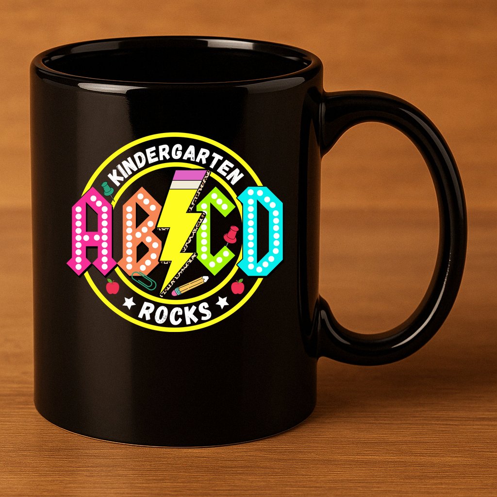 Kindergarten Rocks Back To School 11oz C Handle Ceramic Mug