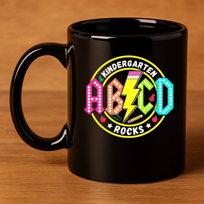 Kindergarten Rocks Back To School 11oz C Handle Ceramic Mug